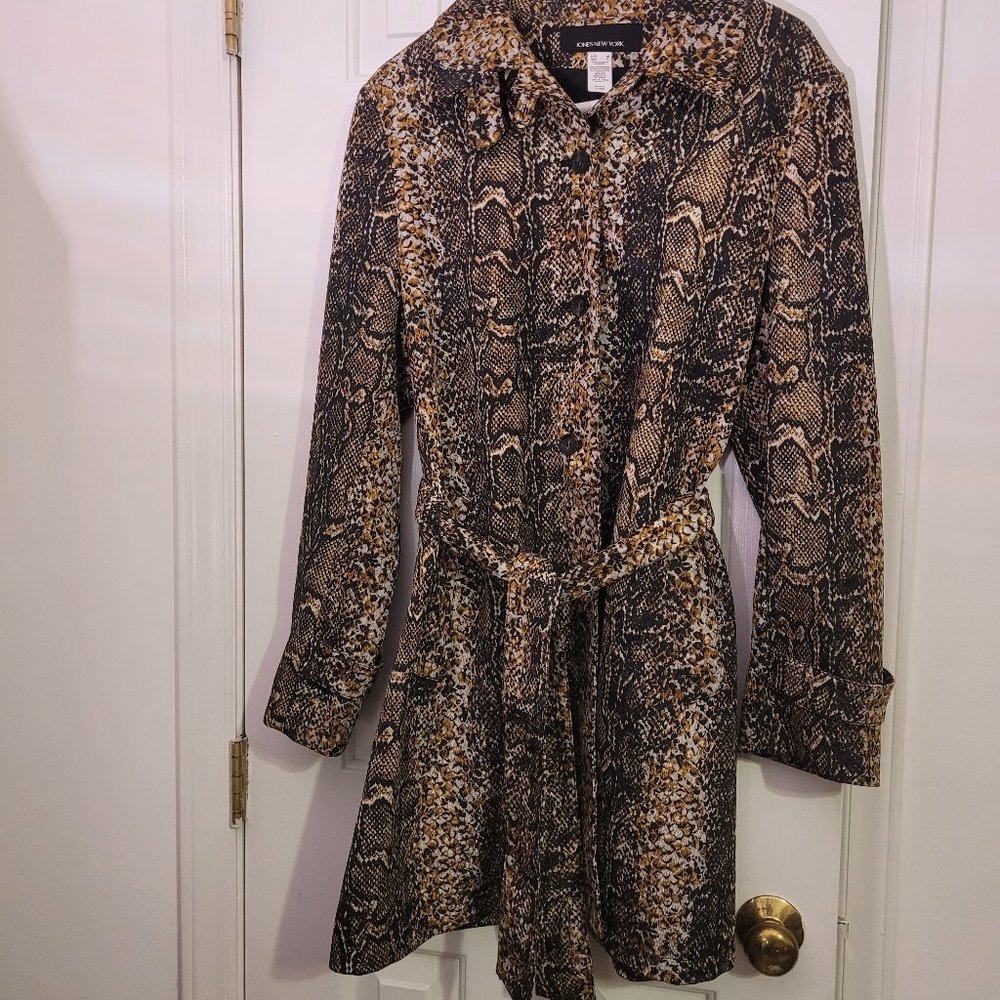 Jones of New York Vintage Snakeskin Pattern Coat, Jacket